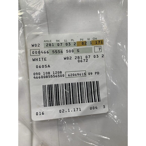 Eddie Bauer Mens Small White Stretch Fit Wrinkle-Resistant Button Up Shirt - Picture 3 of 6